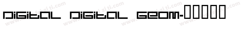 digital digital geom字体转换
